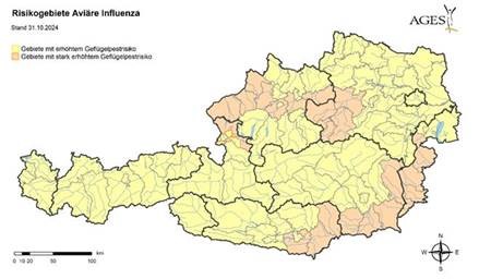 Risikogebiete Avinäre Influenza