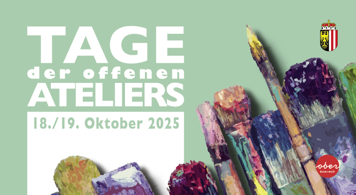 Sujet Tage der offenen Ateliers 2025 (Quelle: Land OÖ) Sujet Tage der offenen Ateliers 2025