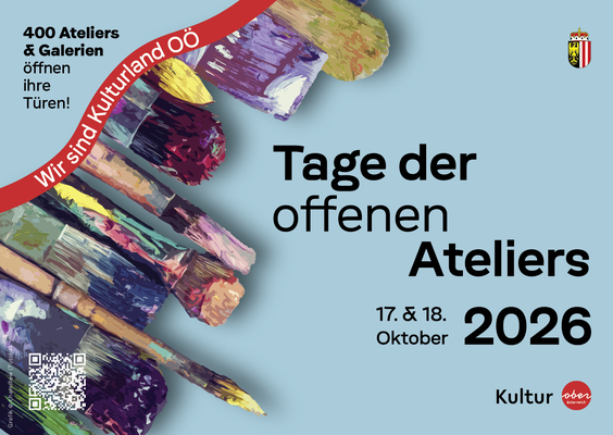 Sujet Tage der offenen Ateliers 2026 (Quelle: Land OÖ) Sujet Tage der offenen Ateliers 2026