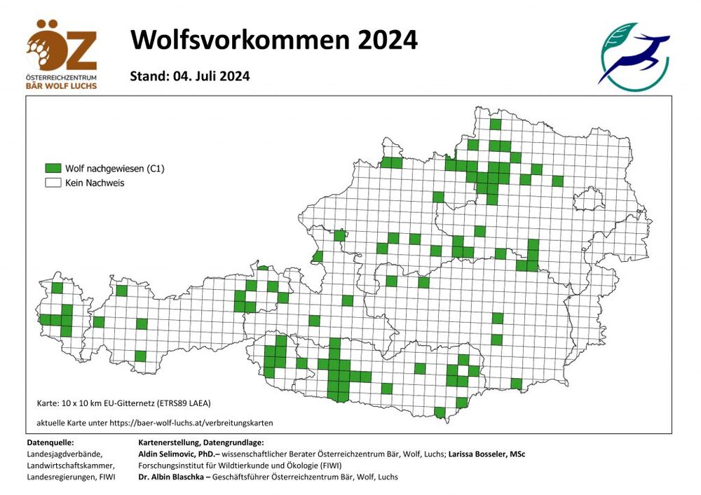 Grafik Wolfsvorkommen 04.07.2024