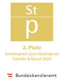 Auszeichnung Staatspreis Sonderpreis Familie und Beruf 2024