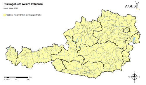 Risikogebiete Aviäre Influenza Risikogebiete Aviäre Influenza