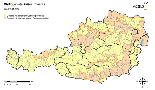 Risikogebiete Aviäre Influenza Risikogebiete Aviäre Influenza