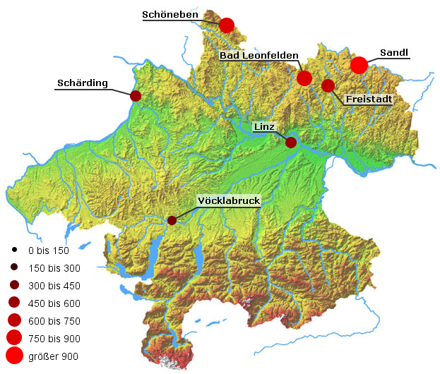 Kalium-40 im Boden im Jahr 2000