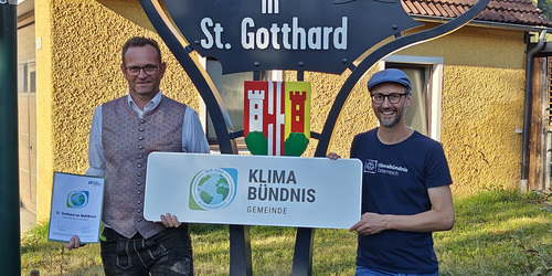 Aufnahme der Gemeinde St. Gotthard ins Klimabündnis-Netzwerk